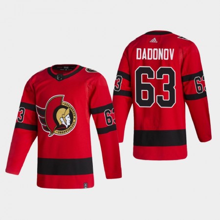 Ottawa Senators Evgenii Dadonov 63 2020-21 Reverse Retro Authentic Shirt - Mannen